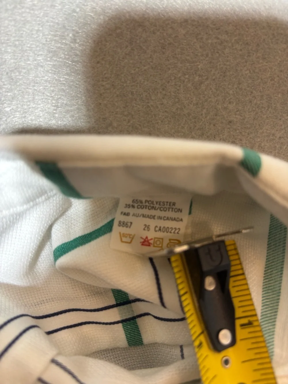 Short Sleeve Button-Down Shirt with Green Large - Picture 10 of 10